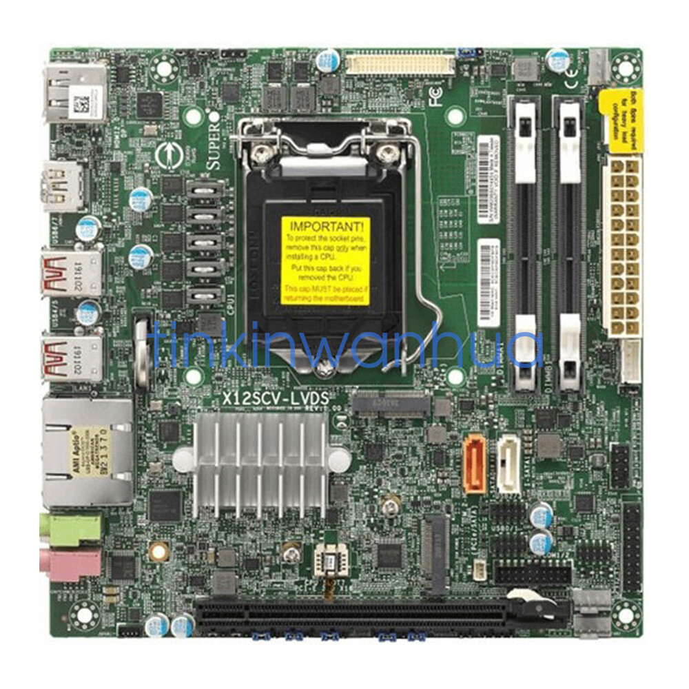 For Supermicro X12SCV-LVDS Single Socket LGA-1200 DDR4 Mini-ITX Motherboard