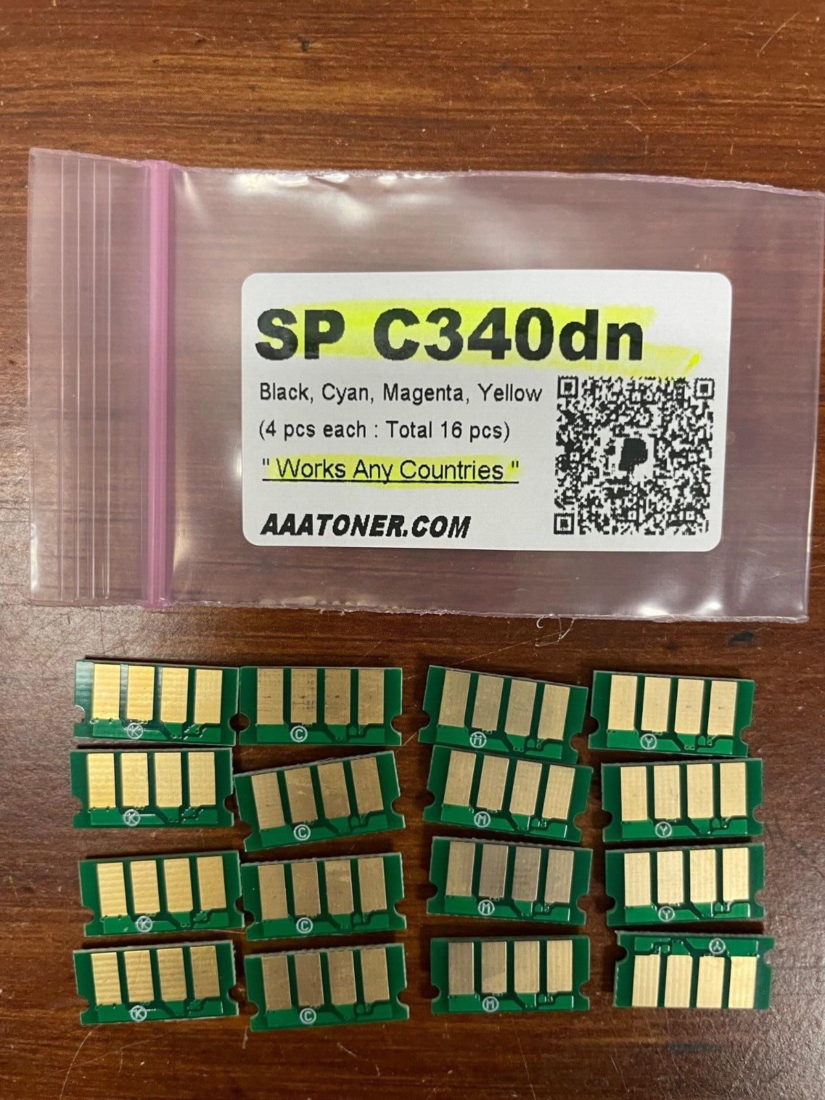 16 x Toner Chip for Ricoh Aficio SP C340, CSP C340DN Printer (G163) Refill