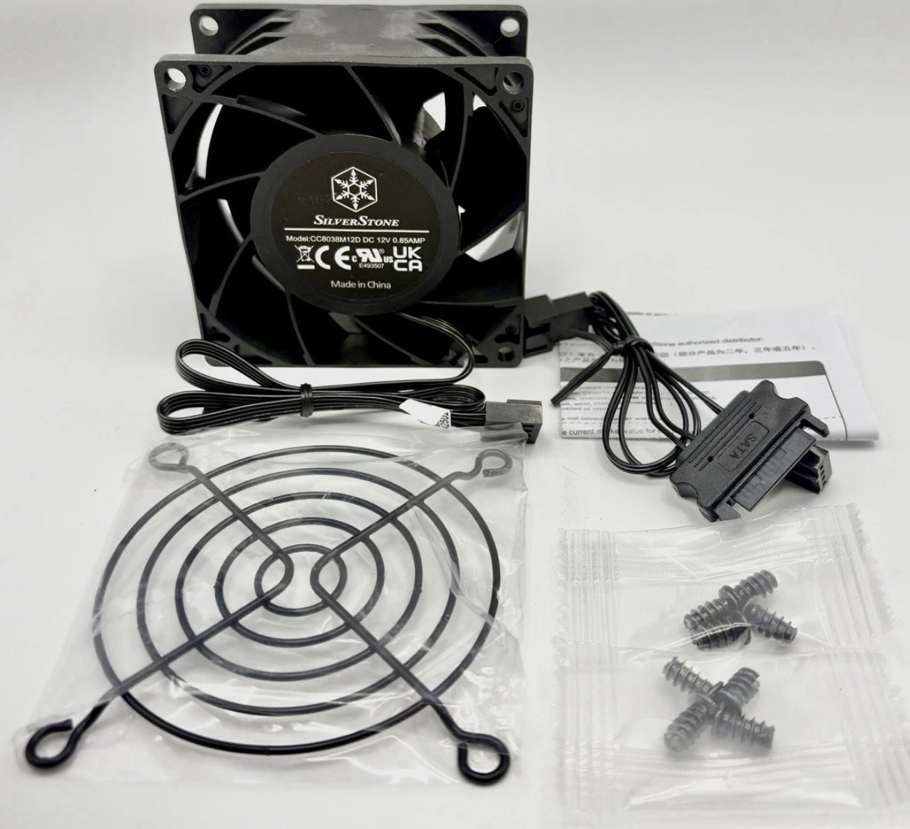 SilverStone FHS80X High Performance 80mm x 38mm PWM Industrial Fan