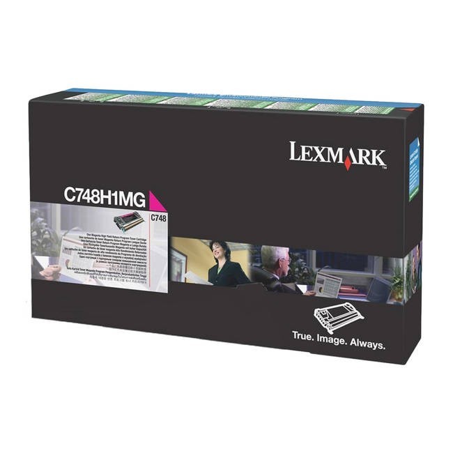 Original Lexmark C748H1MG Magenta Toner. New Sealed Box, We Ship Fast