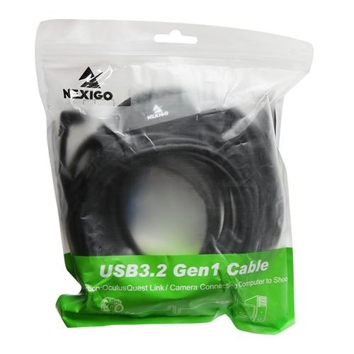 NexiGo USB 3.2 Gen 1 Type-C to A 32 ft. Link Cable - Black