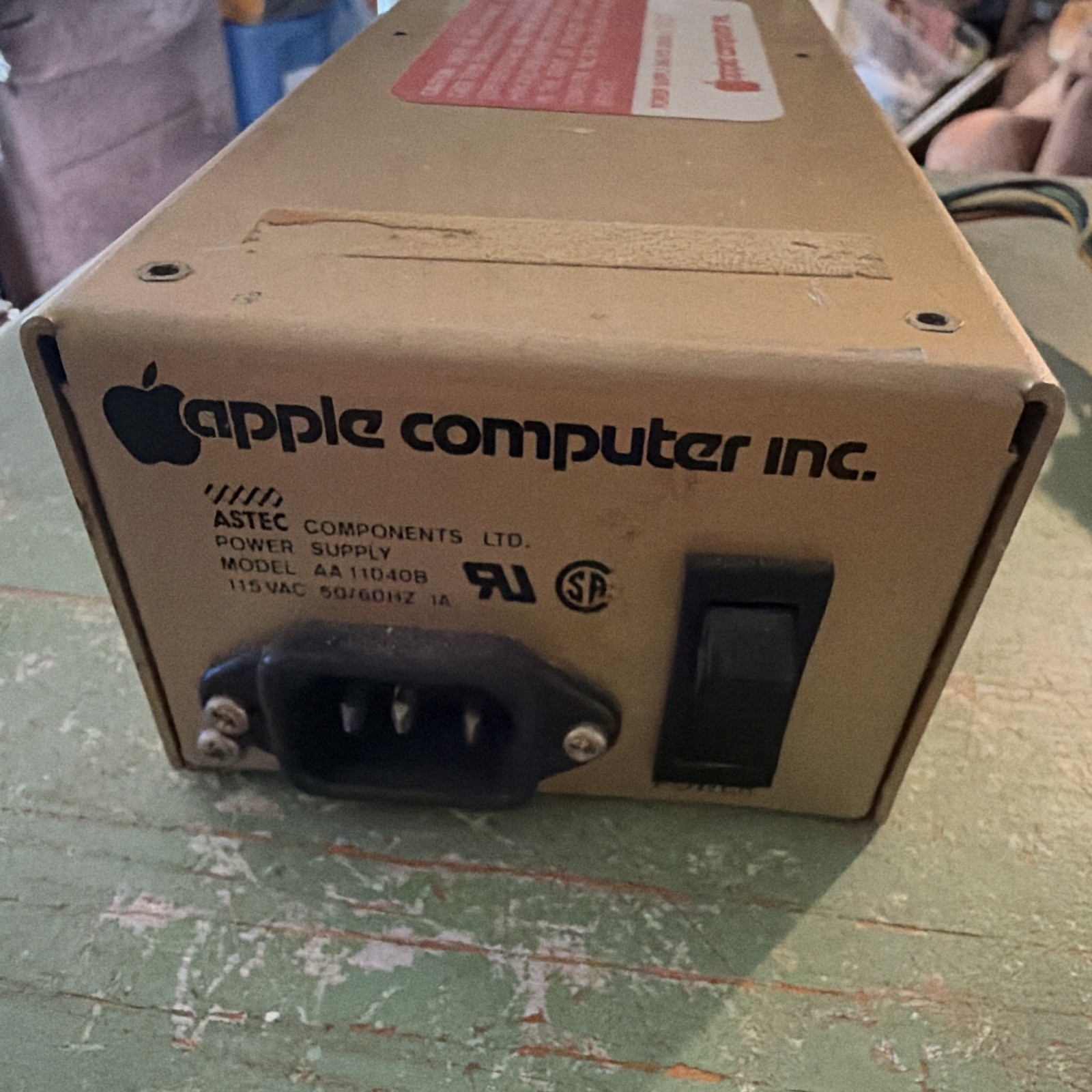 Apple Power Supply IIc Vintage Model AA11040B. UNTESTED
