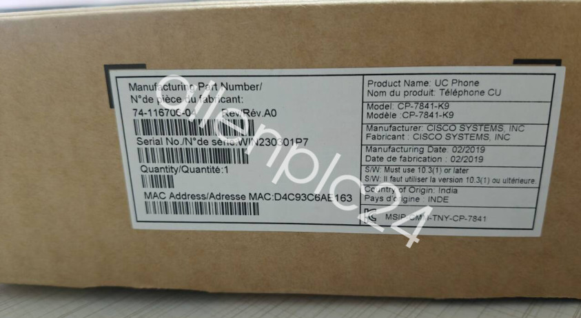 Cisco Phone Brand New CP-7841-K9 FedEx or DHL