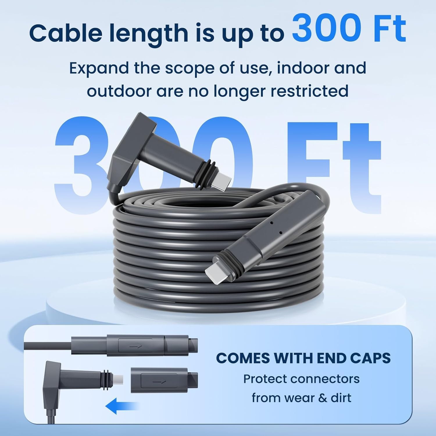 G2 Starlink Standard Actuated Extension Quality cable 300 FT.  WaterProof  ⚡