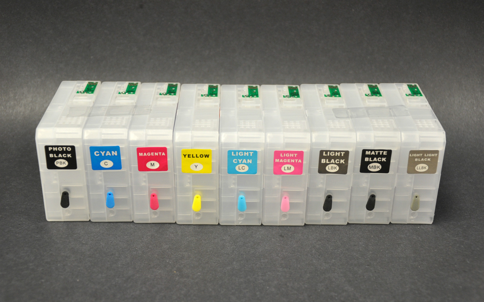 9pc Refillable Ink Cartridges for Epson Stylus Pro 3880 Printer DTF K3 Pigment