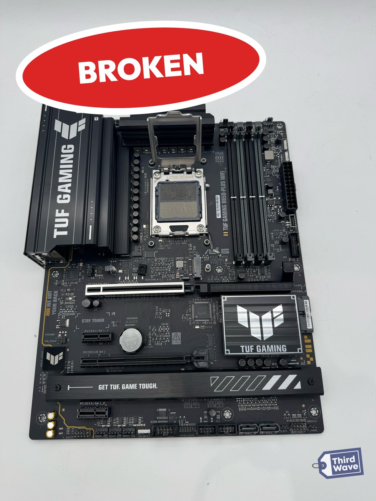 (BROKEN) ASUS TUF GAMING B850-PLUS WIFI ATX Motherboard AM5 AMD DDR5 PCIe 5.0