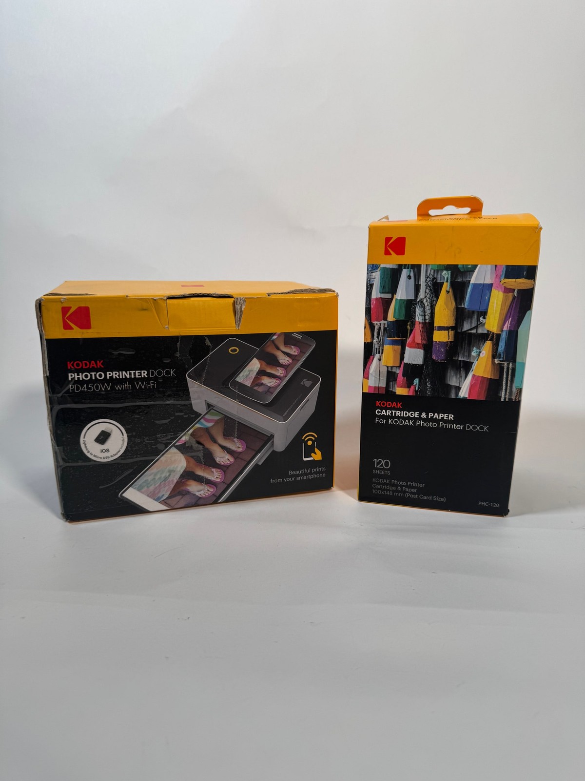 Kodak PD450W Photo Printer Dock Wi-Fi 4x6  Bundle