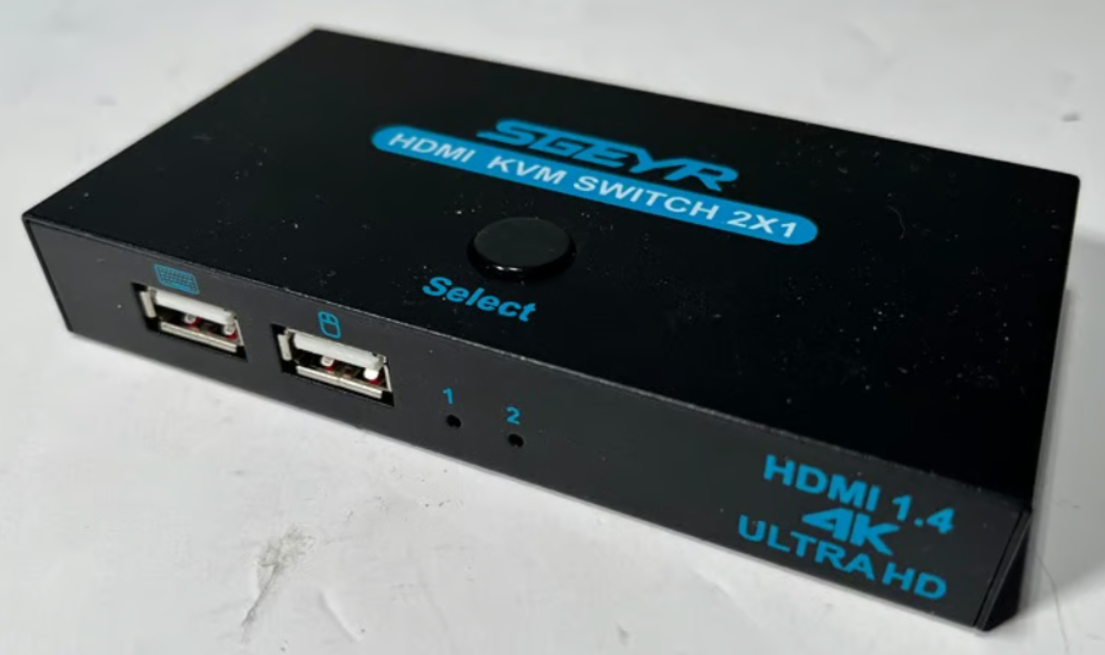 SGEYR HDMI KVM Switch 2 Port Share 2 Computers with One Monitor 2x1