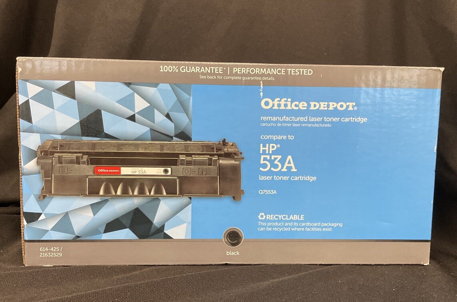 HP 53A Office Depot Brand Black Toner Cartridge Replacement