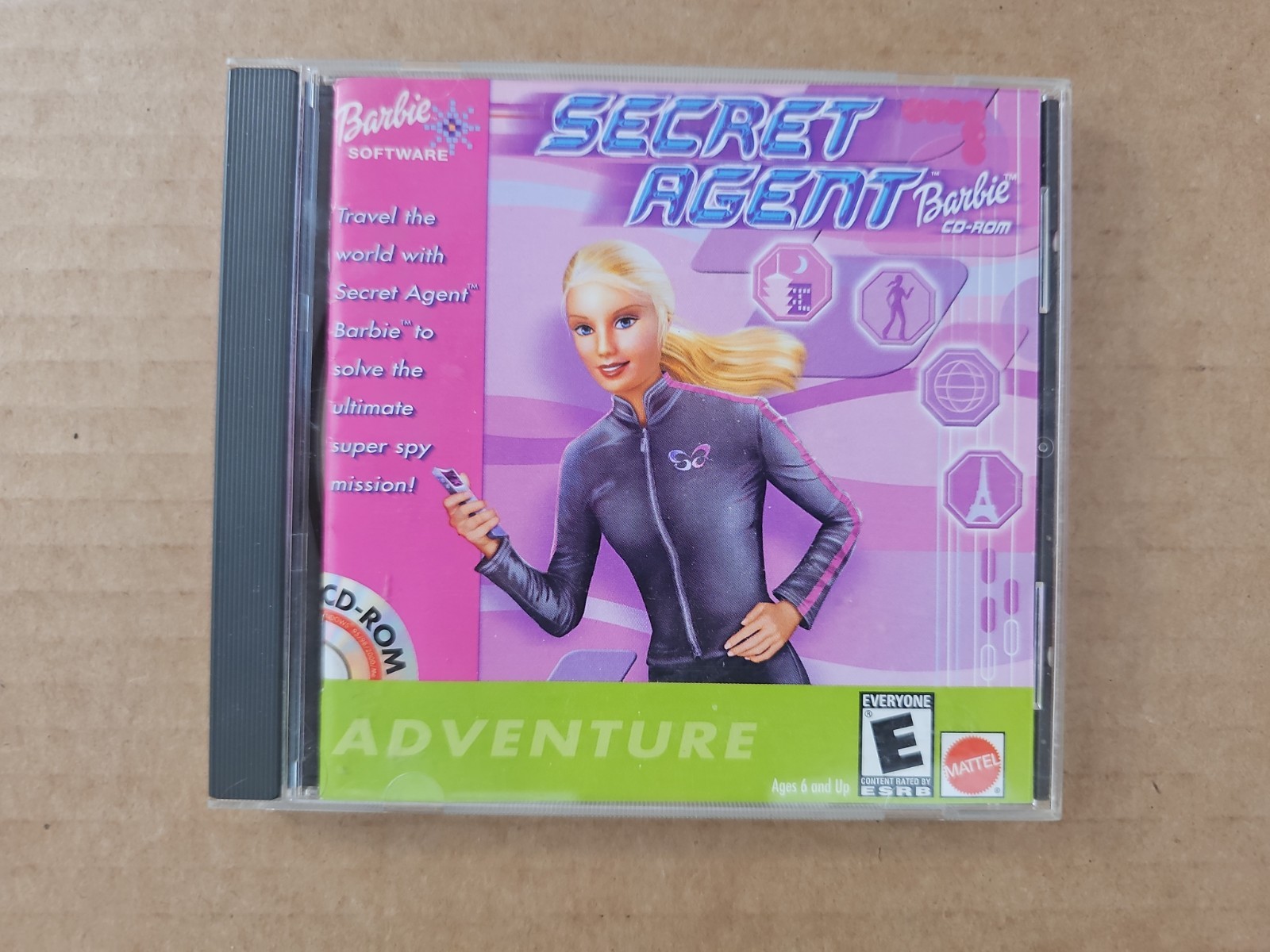 Secret Agent Barbie PC Game CD-ROM 2001 Windows 95/98/2000 Near Mint Disc - Rare