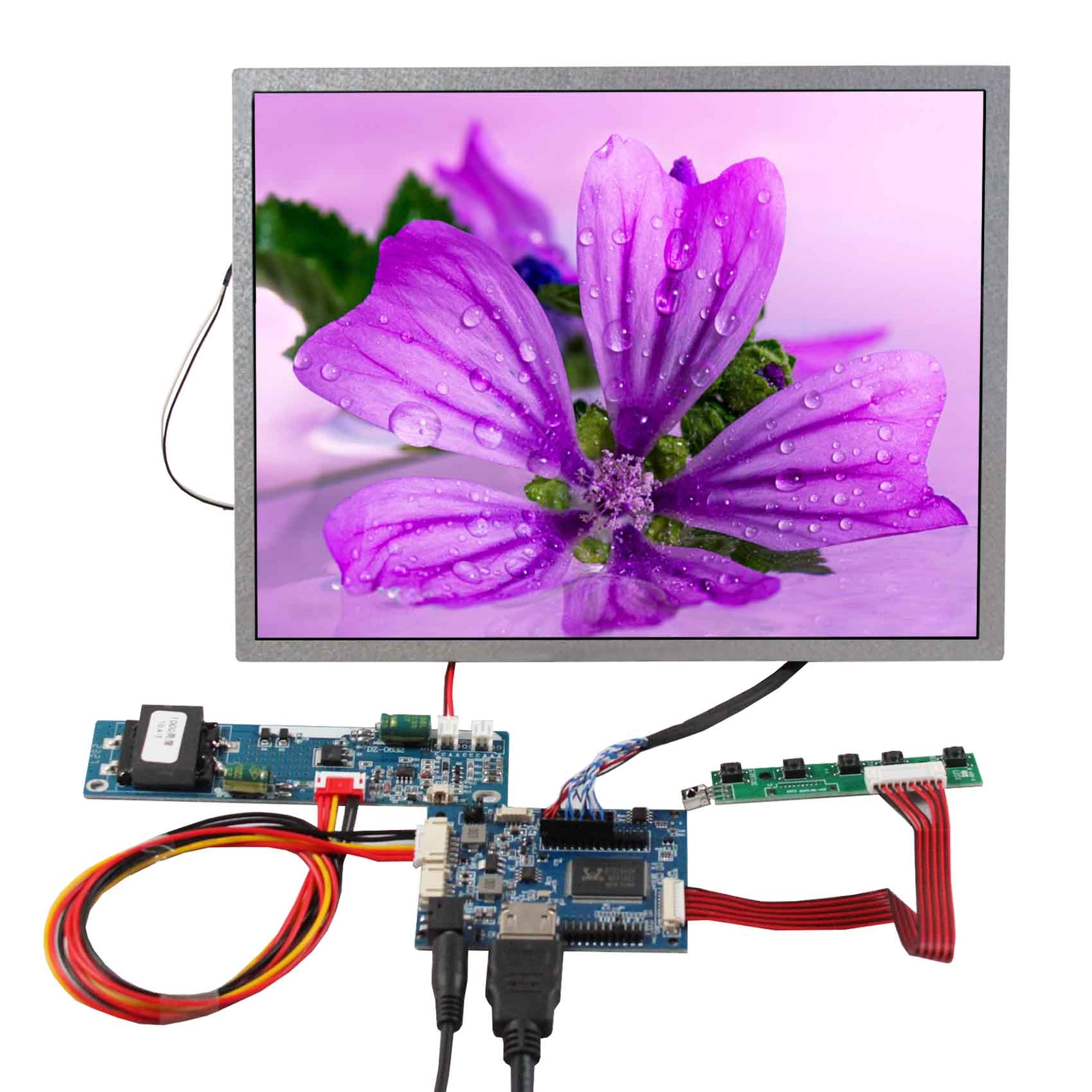 10.4" 1024x768 1300nit IPS Outdoor  LCD Screen HDLCD Controller Board