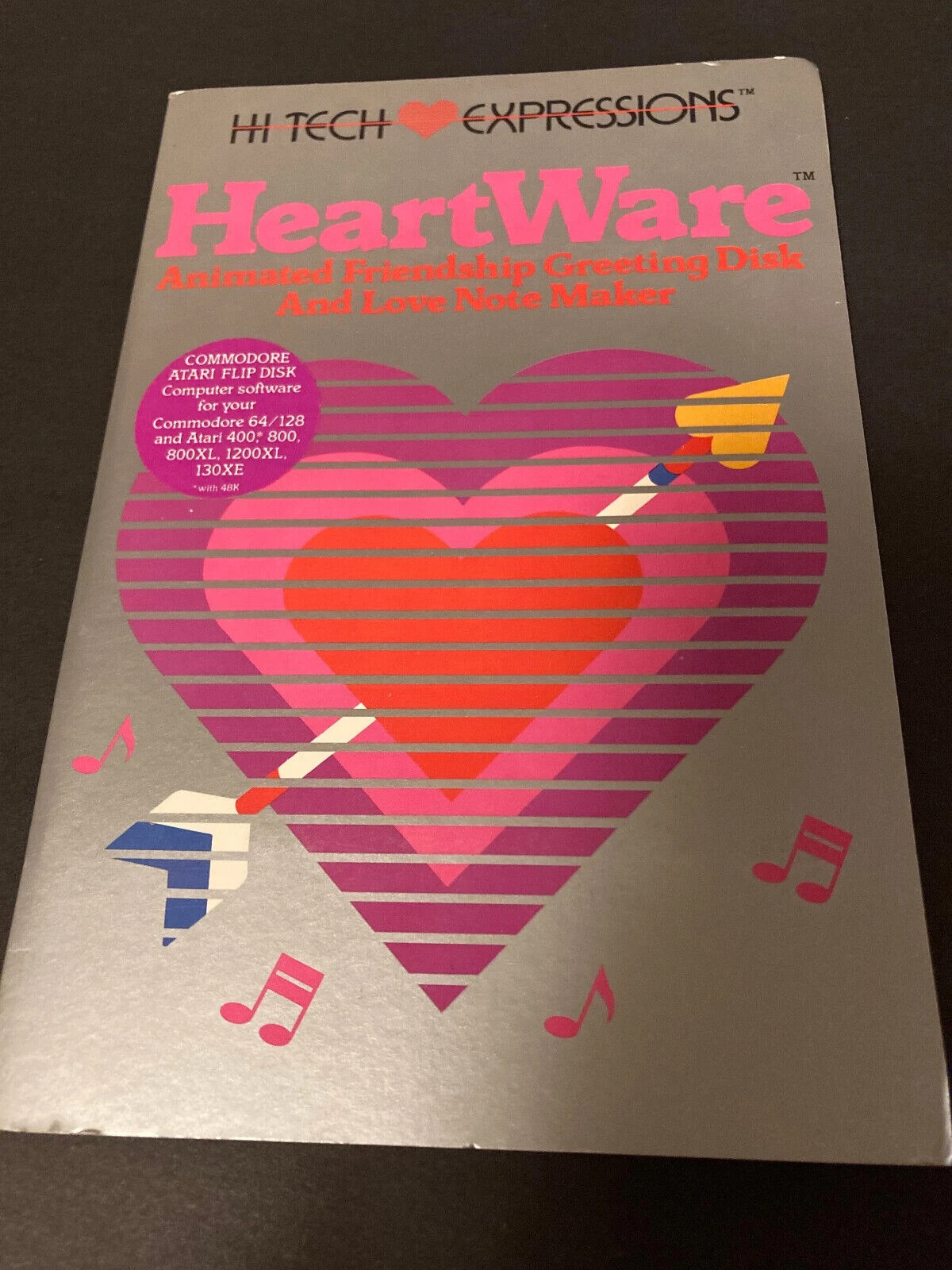 Hi Tech Expressions HeartWare Animated  greeting disk & Love note maker 1986
