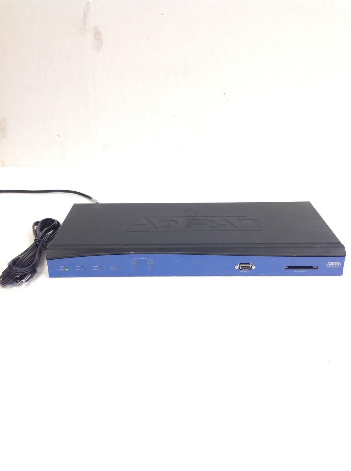 Adtran NetVanta 3458 8-Port MultiService Access Router w/ Power Cord, WORKING