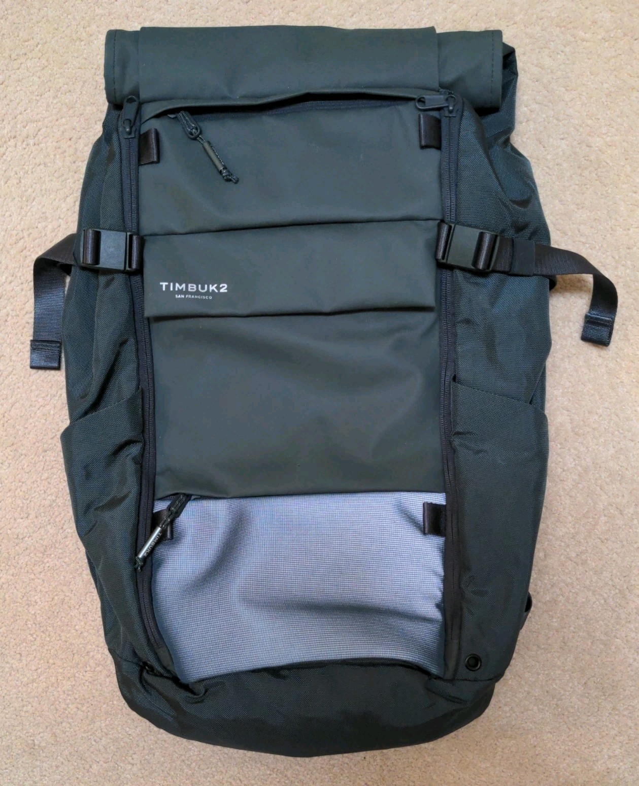 Timbuk2 Clark Commuter Backpack - surplus color (green/grey), 26L, rainfly