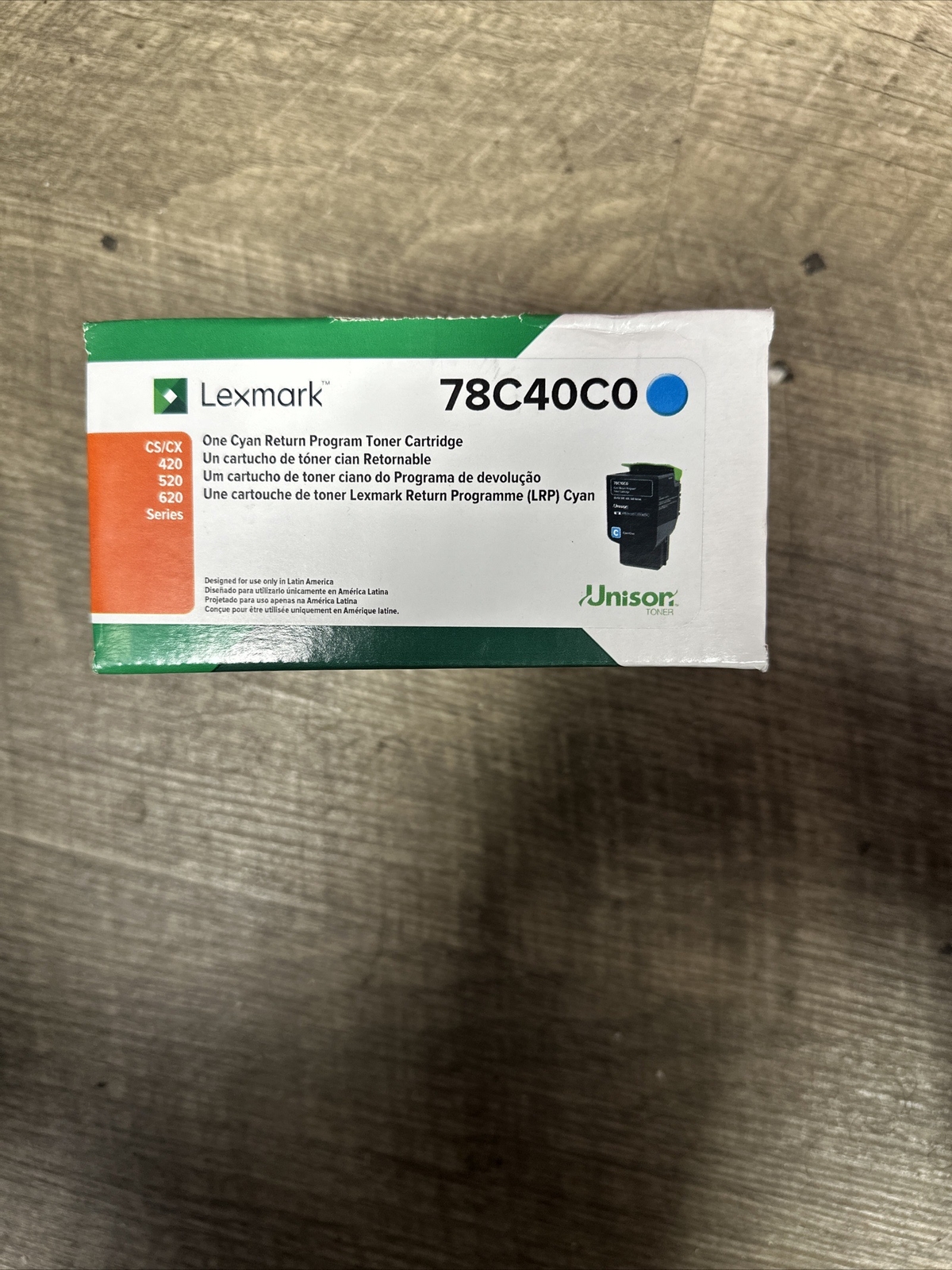 LEXMARK 78C40C0 CS CX 420 520 620 CYAN TONER CARTRIDGE