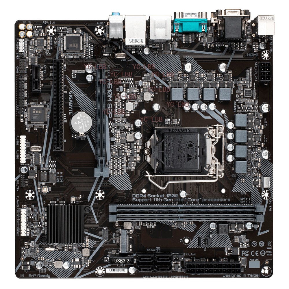 FOR GIGABYTE H510M S2P LGA1200 VGA+DVI-D 64GB DDR4 Micro ATX Motherboard Test OK