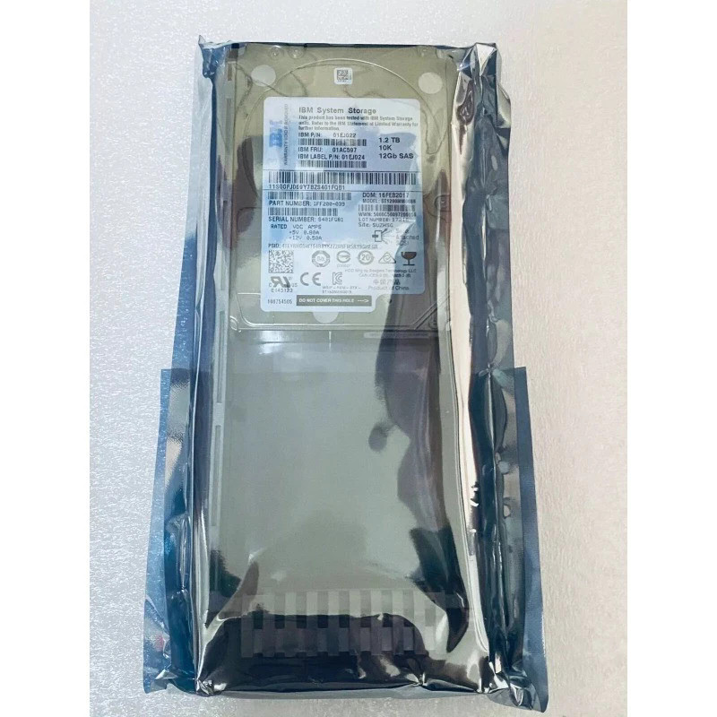 New 01AC597 01EJ022 01EJ024 IBM 1.2TB 10K RPM 12Gbps 2.5" SAS HDD Hard Drive