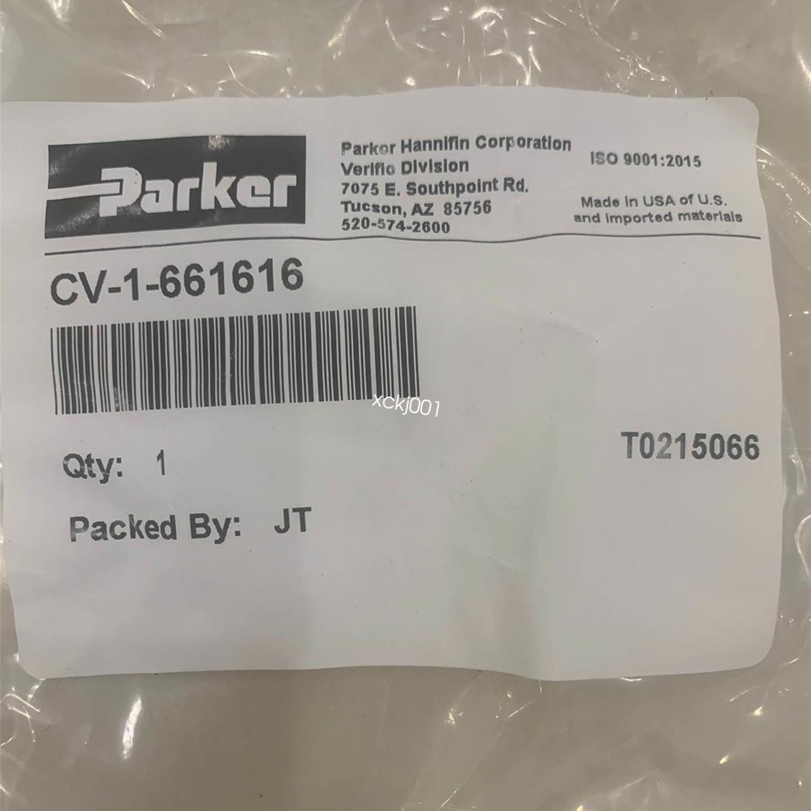 1PC new CV-1-661616 Parker Check valve FedEx or DHL
