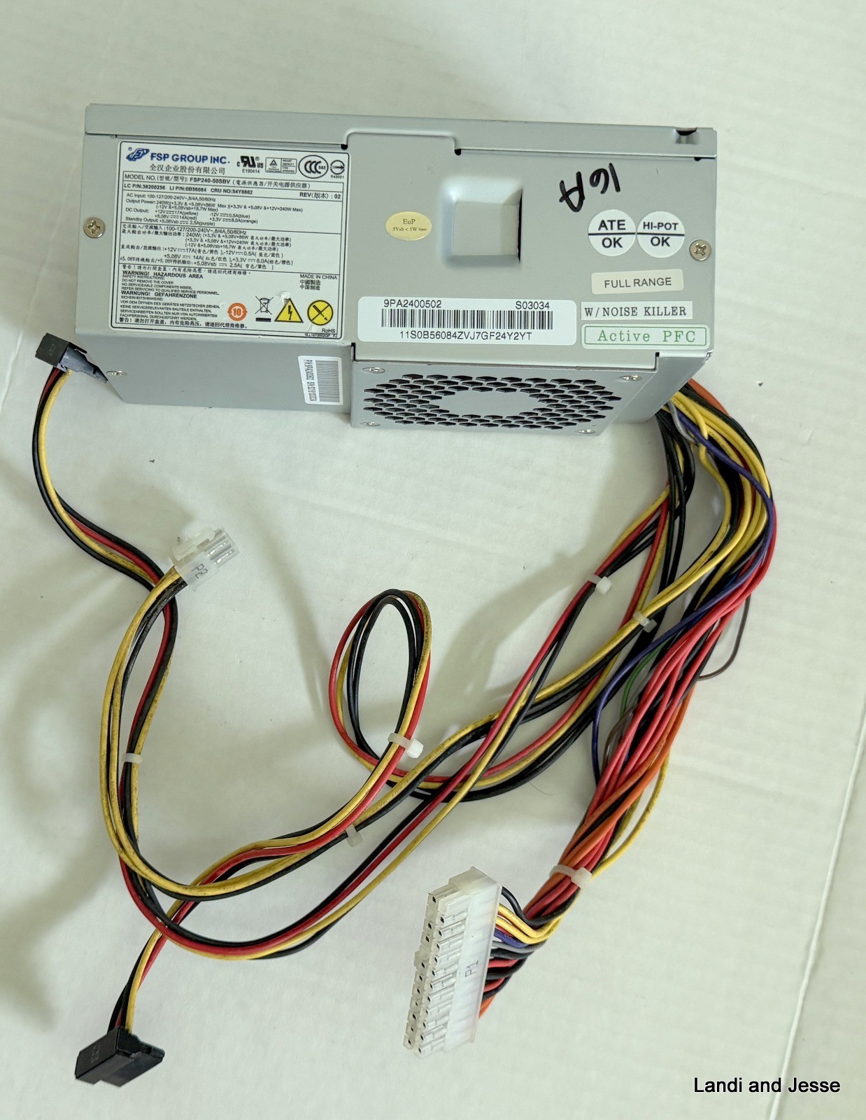 FSP GROUP FSP240-50SBV REV 02 240W POWER SUPPLY 54Y8824
