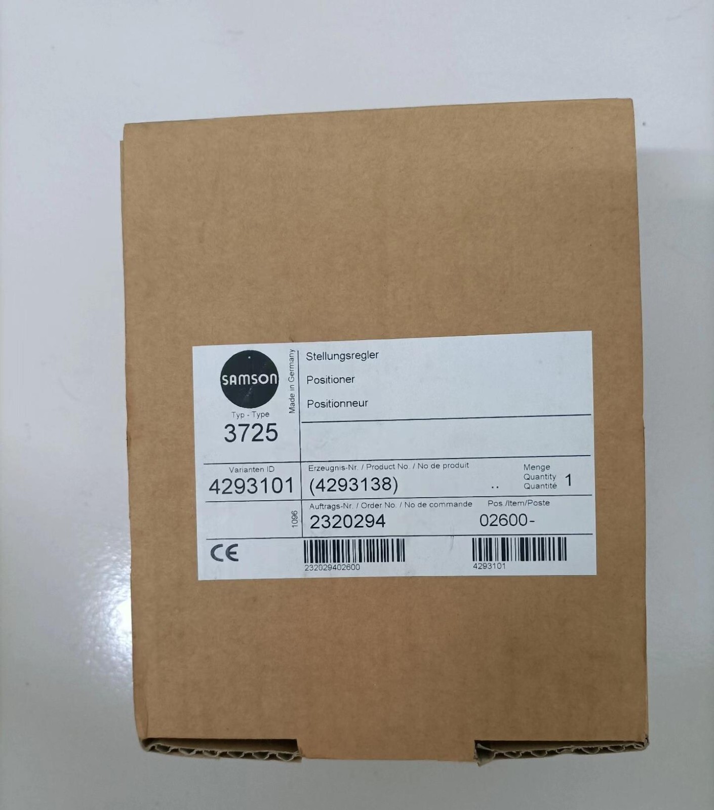 1pc NEW SAMSON 3725 3725-0000000000.00 Valve Positioner By DHL or FedEx