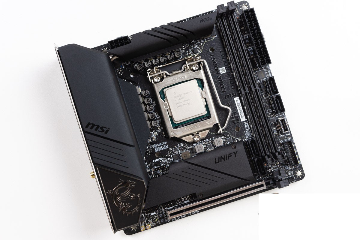 MSI MEG Z490I UNIFY LGA 1200 Intel Z490 Mini ITX Mobo  + Core i9 10900KF