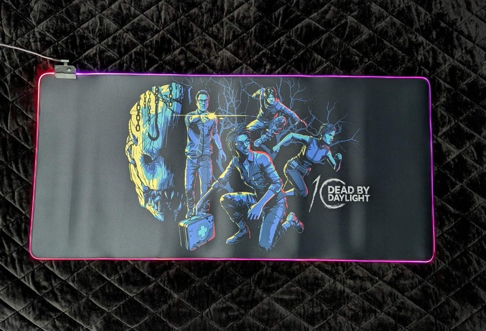 Dead by Daylight RGB LED Extra Large 36"x17" Gaming Mouse Pad Non-Slip Desk Mat