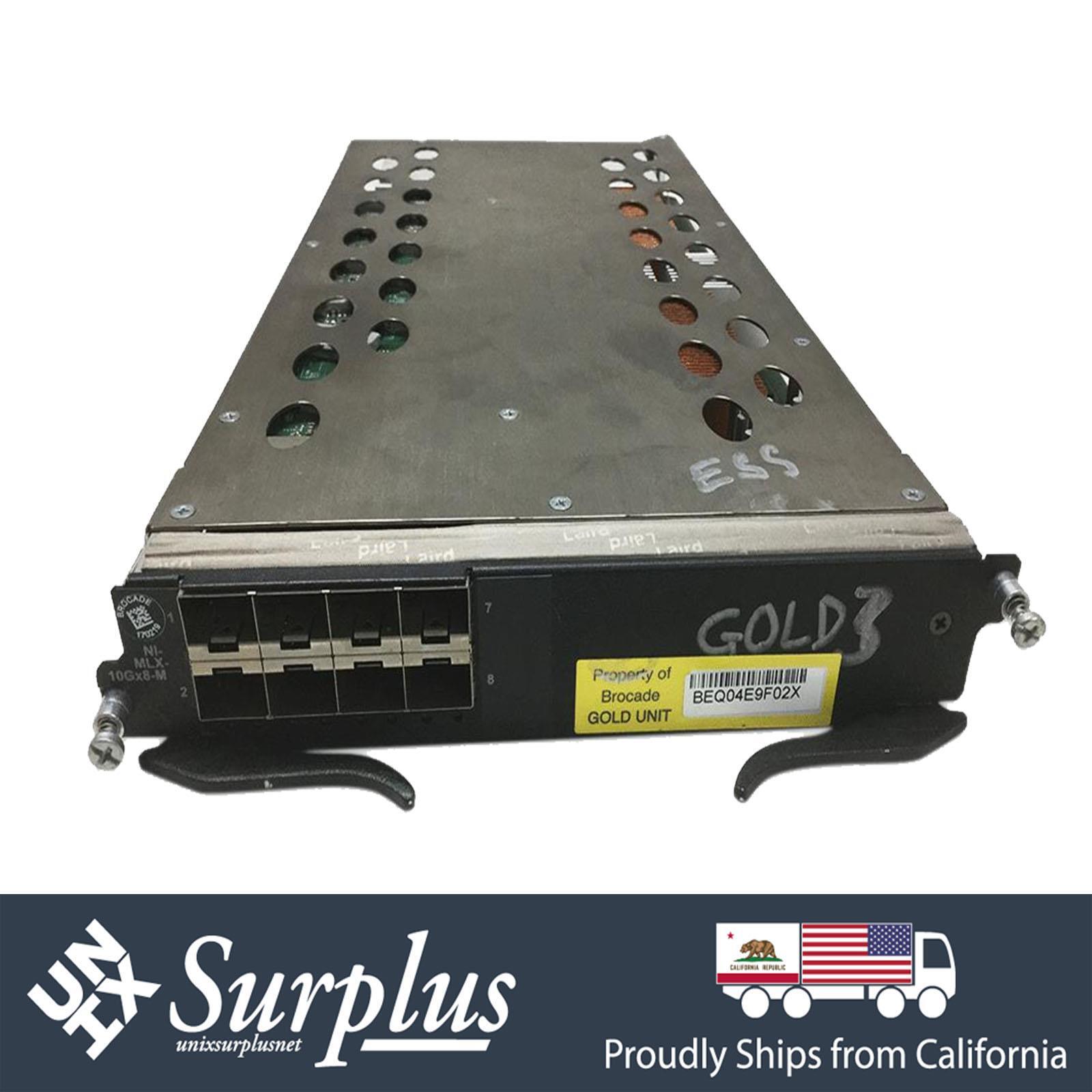 Brocade Foundry NI-MLX-10Gx8-M 8 Port 10GbE SFP+ MLX Series IPv4/IPv6/MPLS