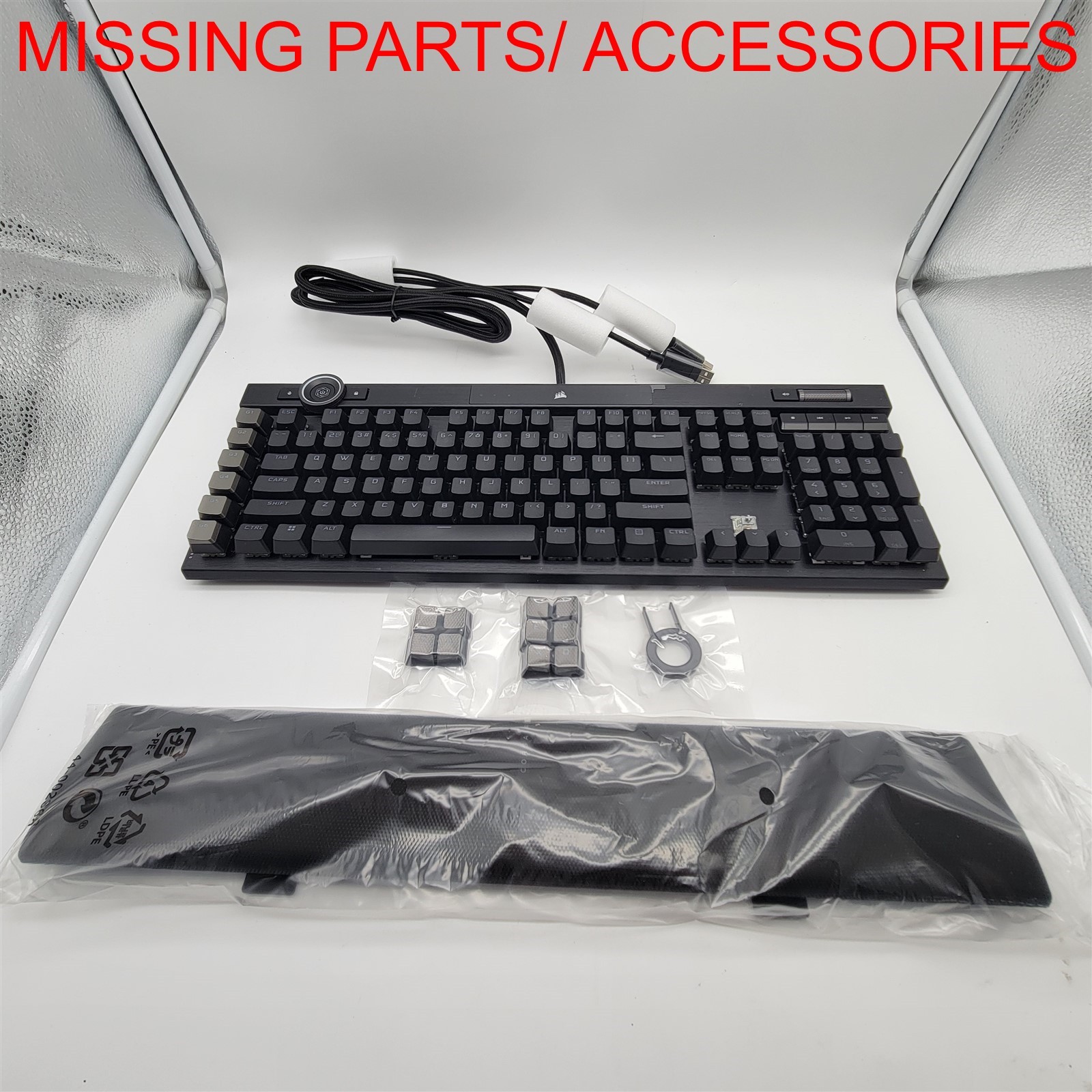 Corsair K100 RGB Mechanical Wired Keyboard - Cherry MX Speed Switches *READ*