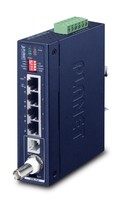 Planet IP30 Industrial BNC/RJ11 to Extender Network Switch 1Gbps IVC-234GT