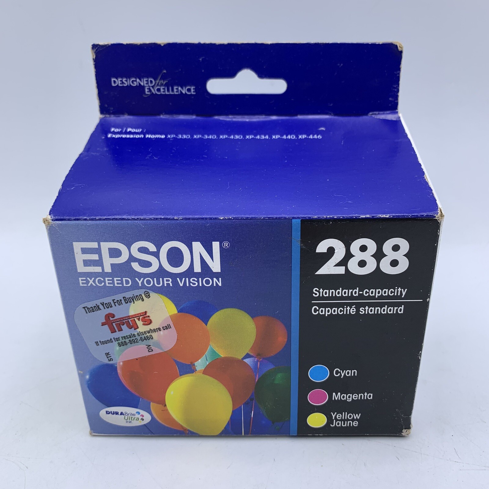 Genuine Epson 288 Tri-Color Original Ink Cartridge - SEALED NEW - EXP: 4/2025