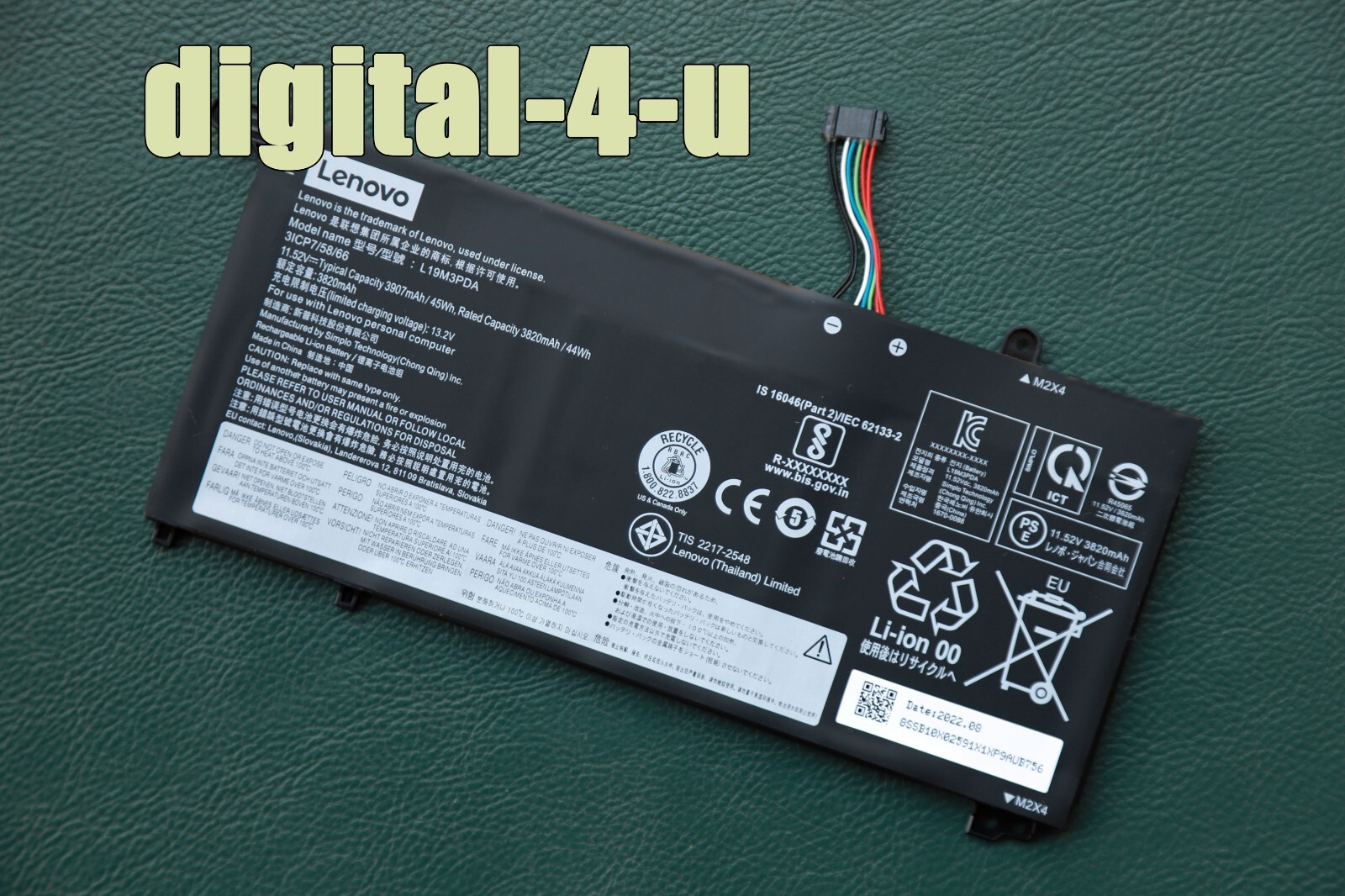 New Genuine L19C3PDA L19L3PDA L19M3PDA Battery for Lenovo ThinkBook 14 15 G3 G2