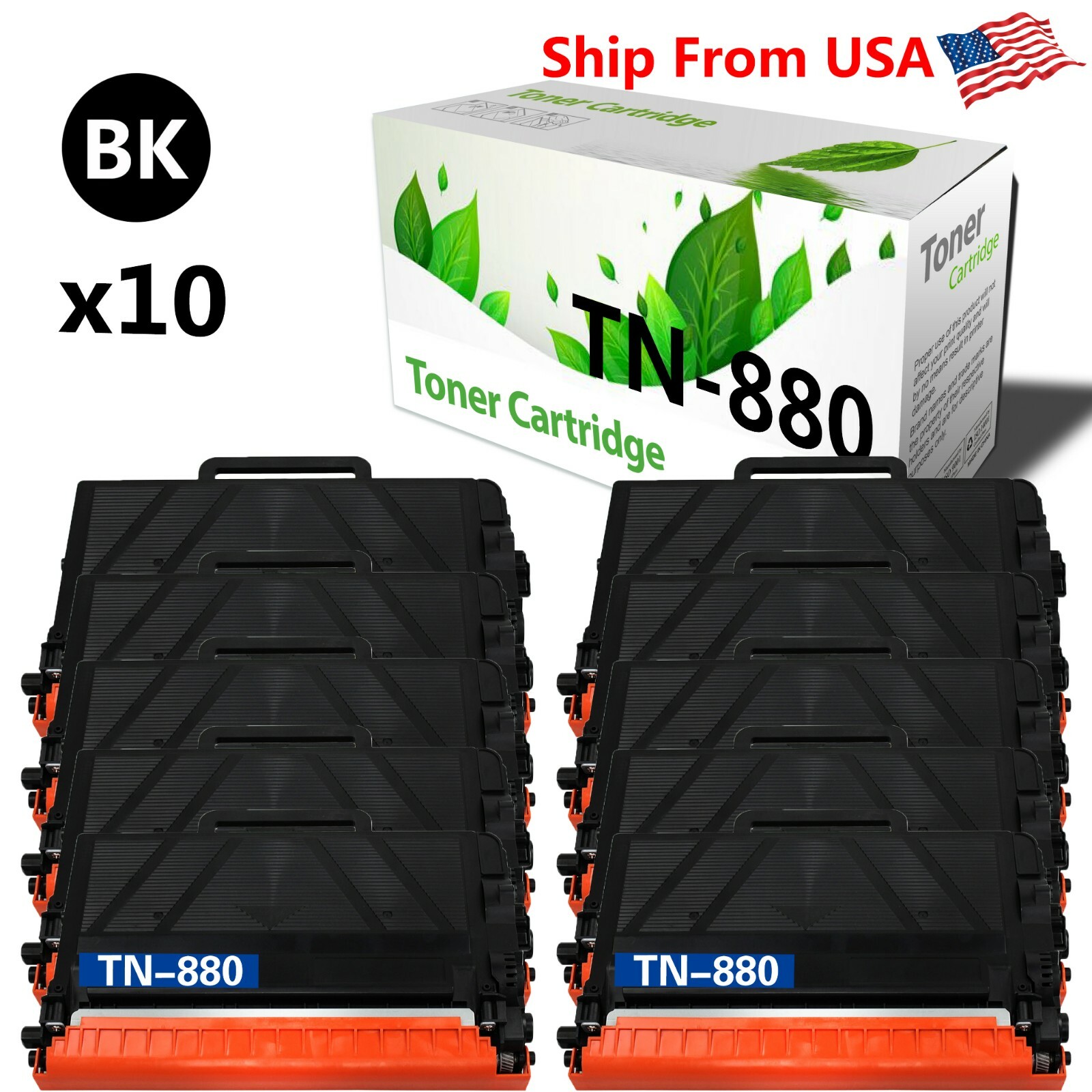 10PK TN-880 TN880 Toner Cartridge for Brother HL-L6200DWT HL-L6250DW MFC-L6900DW