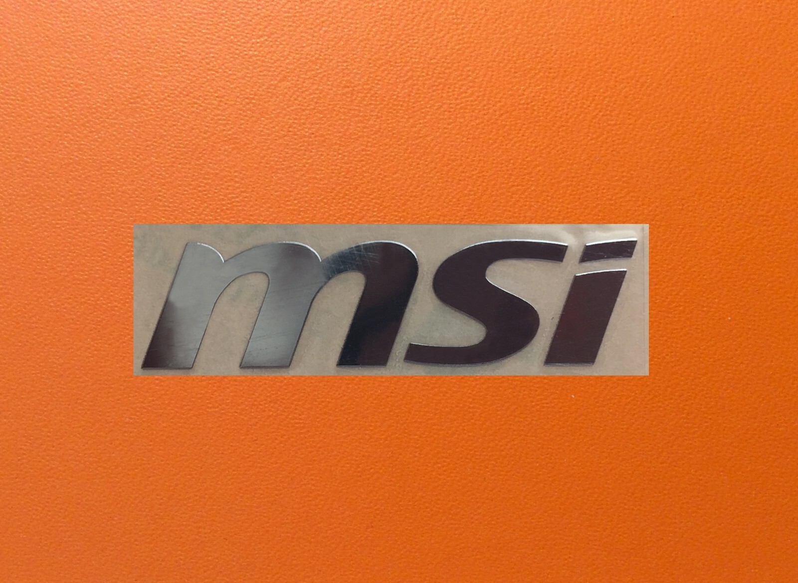 1 pcs Sticker for MSI Skylake Silver Chrome Color Logo Decal Badge 60mm x 9mm 