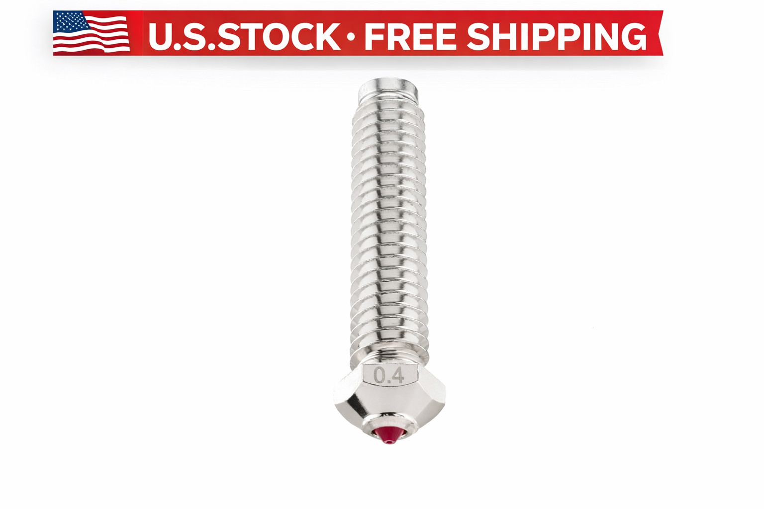 0.4mm Ruby Nozzle FOR Elegoo OrangeStorm Giga 3D Printer Abrasion Resistant