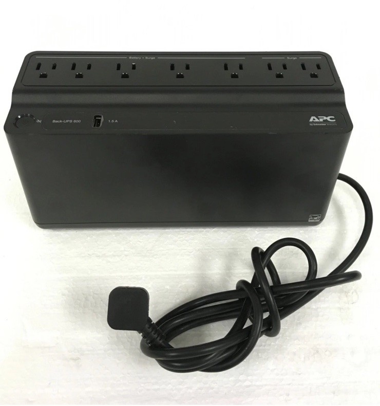 APC Back-UPS 600 BE600M1 7-Outlet Battery BackUp 600VA 330W ( No Battery)