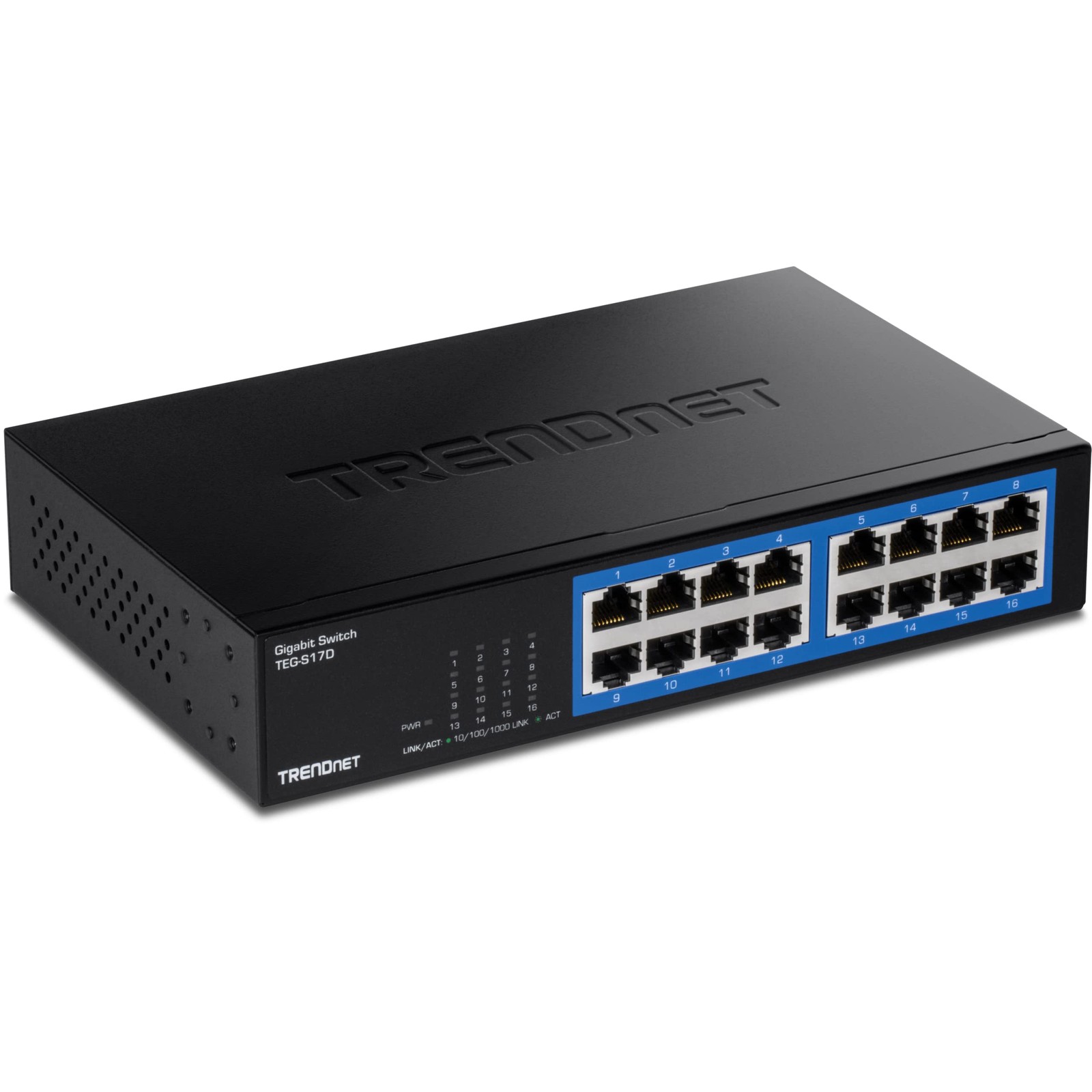 TRENDnet 16-Port Gigabit Desktop Switch, TEG-S17D