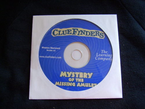 CLUEFINDERS CD MYSTERY OF THE MISSING AMULET PAPER SLEEVE PC/MAC  1999