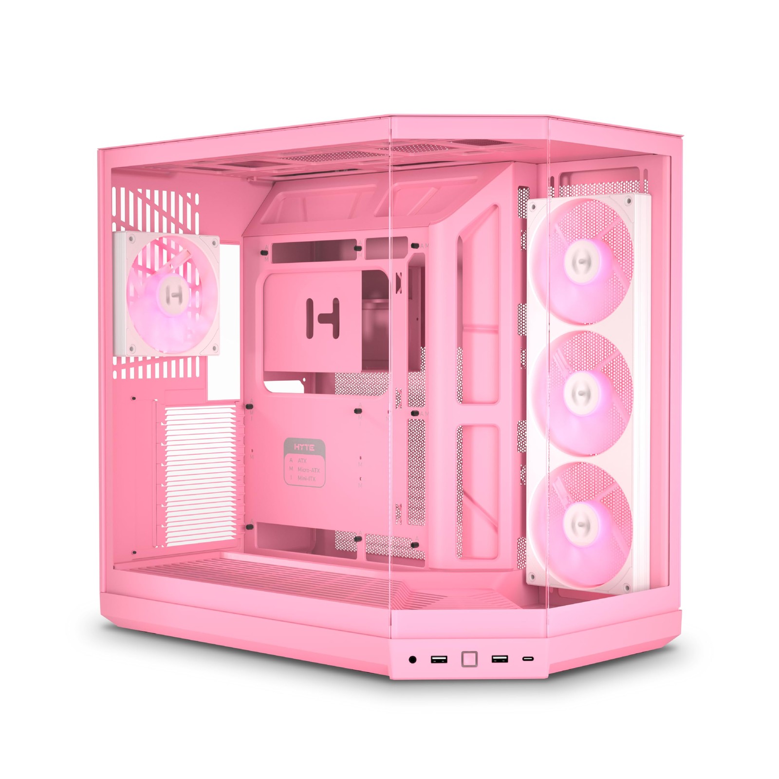 Hyte 310426 Cs Cs-hyte-y50rgb-smy50 Rgb Mid-tower Atx Tg Strawberry Milk Ratail