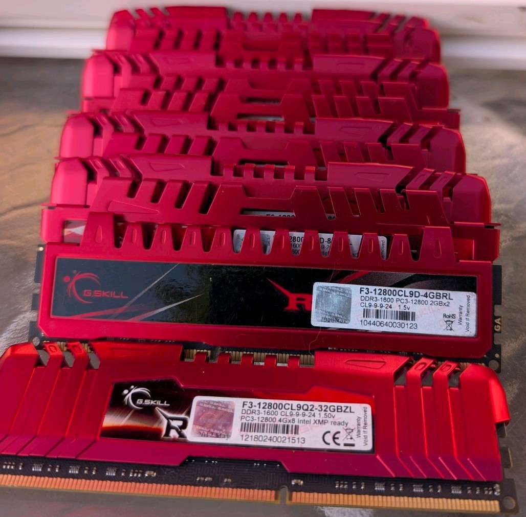 G. Skill RipJaw X 4GB Modules (32Gb & 8GB Kits)
