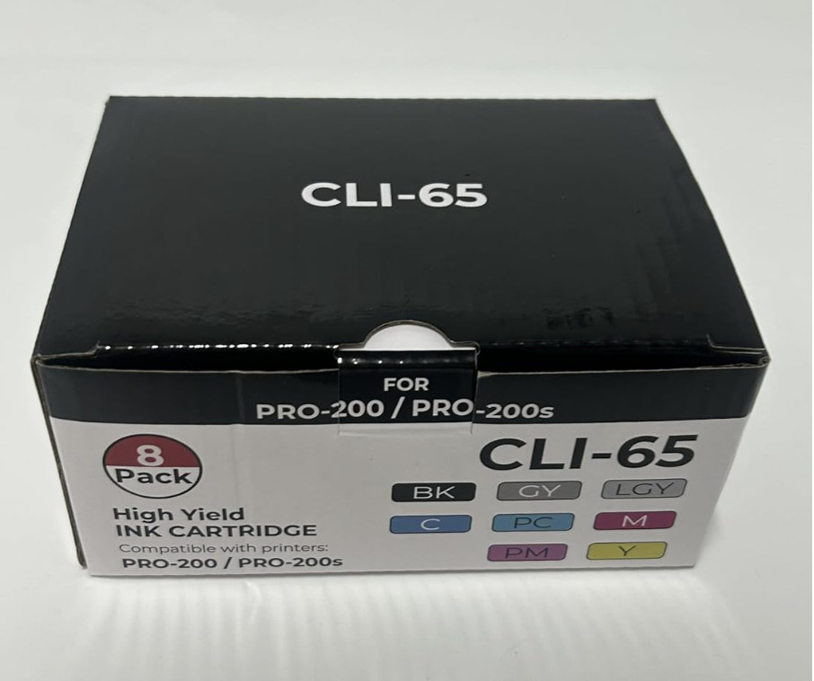 haikyu Compatible Ink Cartridge Replacement for CanonCLI-65 8 Color Pack w chip