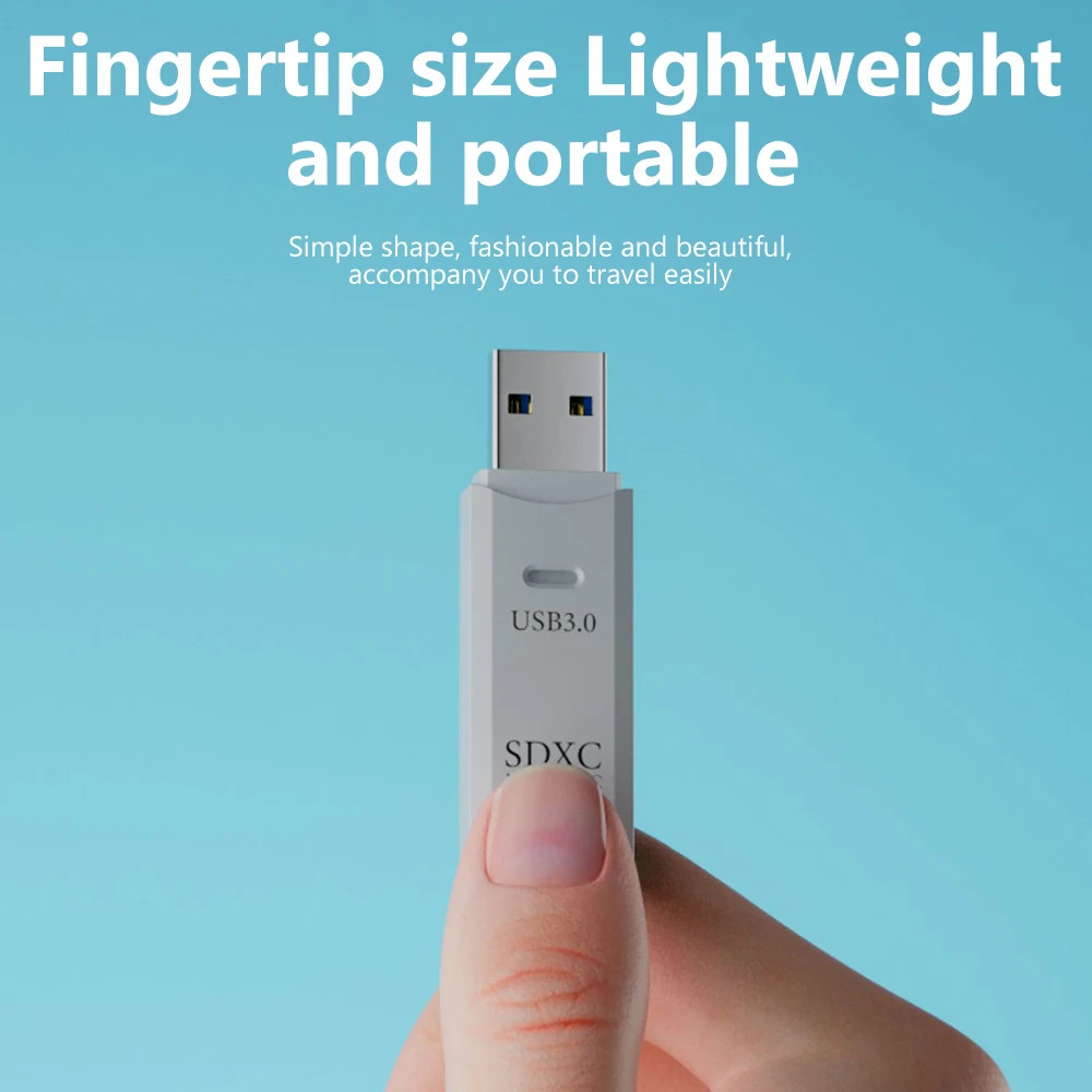 2 in 1 USB 3.0 SD Card Reader High Speed Micro SD TF Memory Adapter For PC Lapto