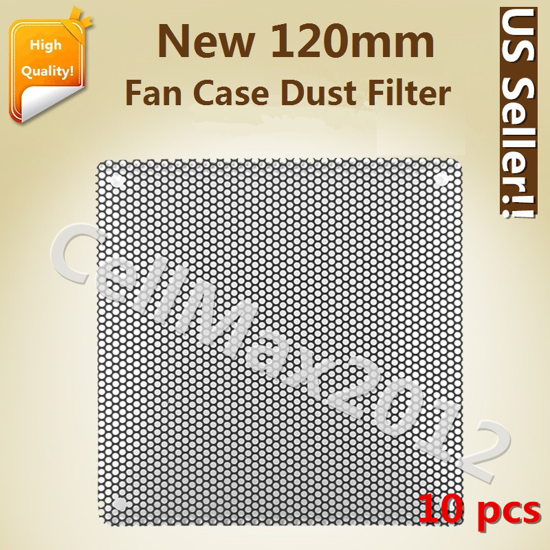 10pcs 120mm Computer PC Dustproof Cooler Fan Case Cover Dust PVC Filter Mesh