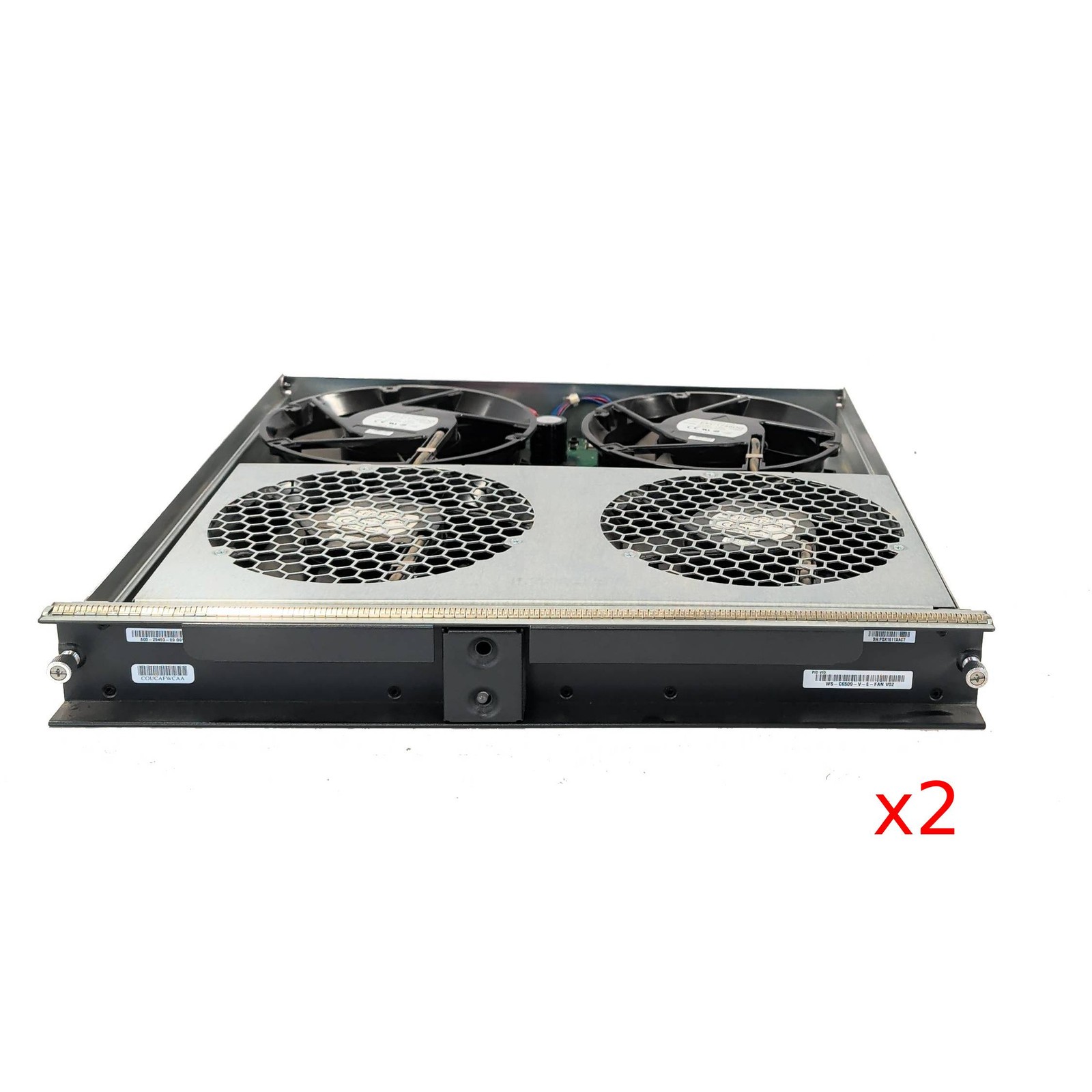Lot of 2 Cisco Catalyst 6500 Switch High Airflow Fan Tray WS-C6509-V-E-FAN