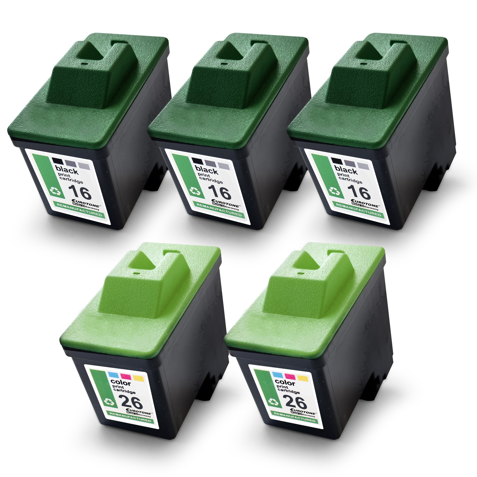 5x Cartridge 3+2 For Lexmark Z-615 X-1240 Z-612 X-1290 Z-602 X-72 I-3 X-1270 Z-617