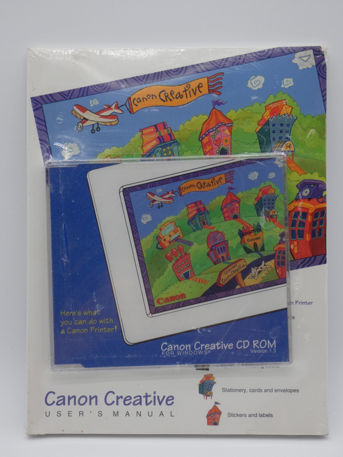Vintage Canon Creative CD Rom Version 1.3 New Sealed with Manual