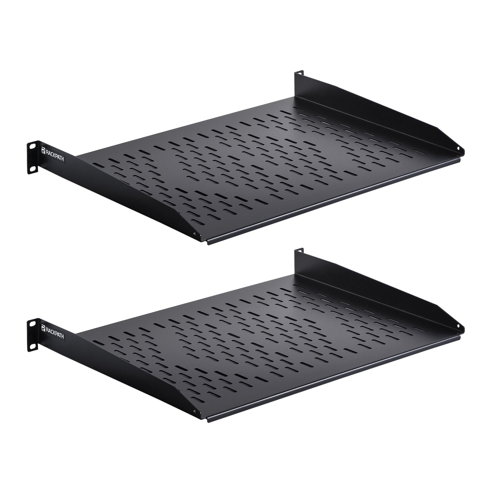 RackPath 1U Cantilever Universal Rack Shelf - 14in Deep – Rackmount Shelf 