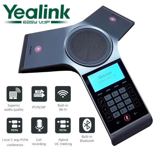 Yealink CP920 Touch Sensitive HD IP Conference Call Phone WiFi Bluetooth 3-Way