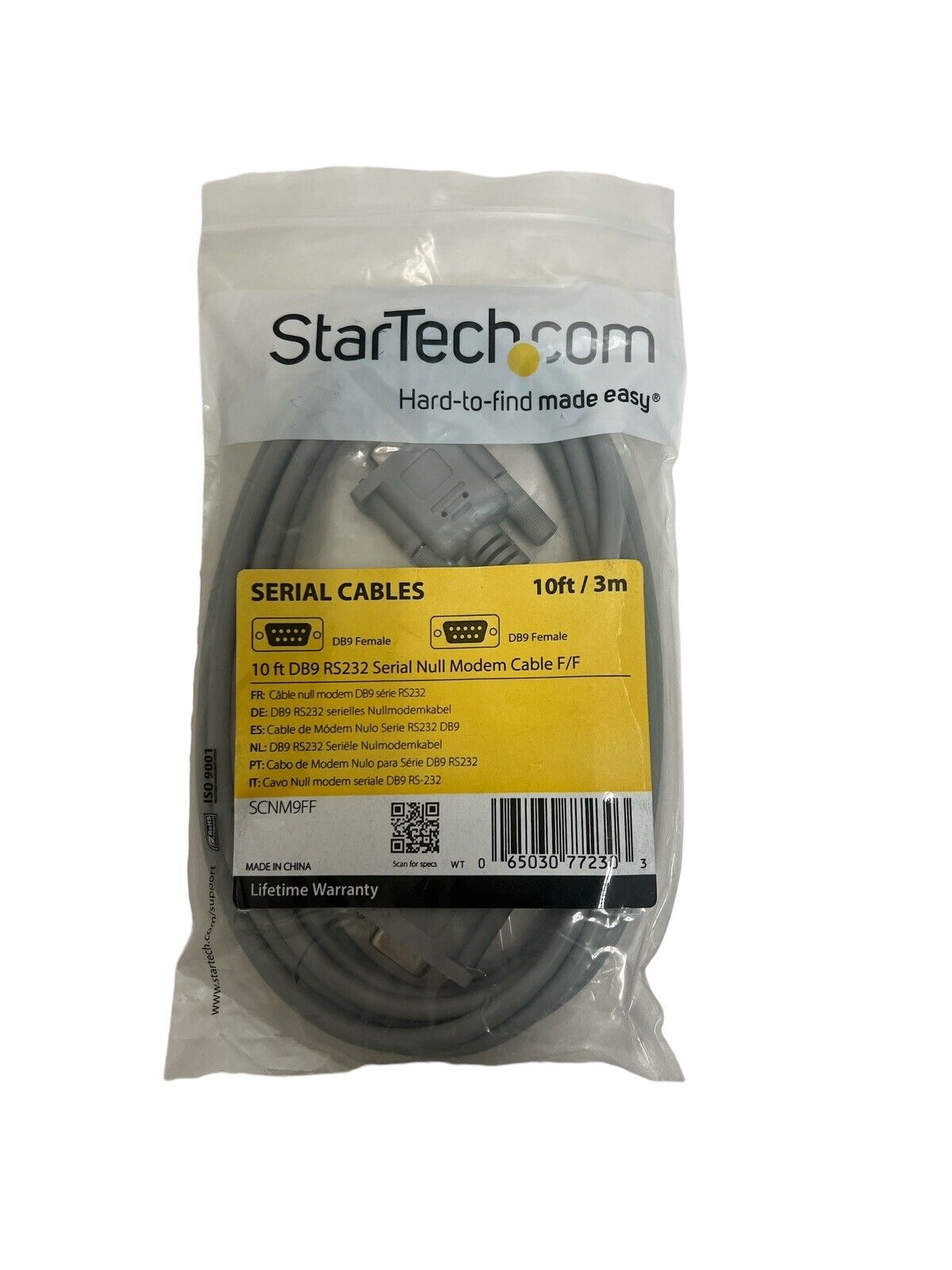 Startech.com 10ft D89 Rs-232 Serial Null Modem Cable