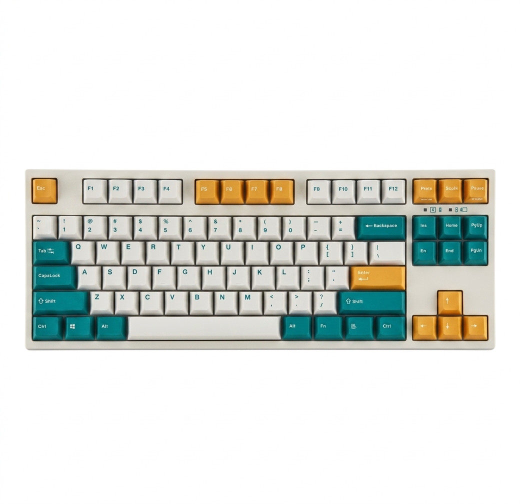 Leopold FC750RBT PD Milk Turquoise TKL Mechanical Keyboard Bluetooth 5.1 USB-C