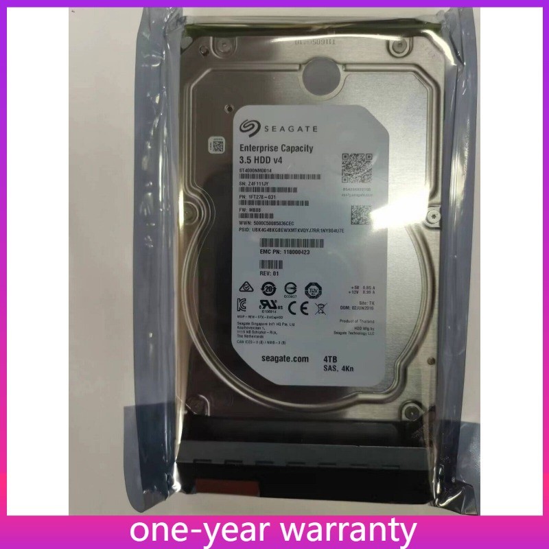 NEW 12Gb NL SAS EMC 005051556 005052430 005052429 NL SAS 4TB 7.2K 3.5" 12Gb Unit
